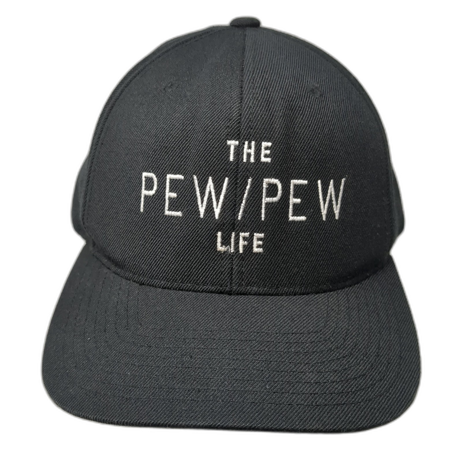 The Pew Pew Life Snapback Hat Solid Black One Siz… - image 1