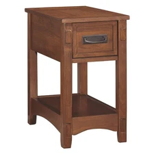 Breegin New Traditional Wooden Chair Side End Table with 1 Drawer and 1 Fixed...