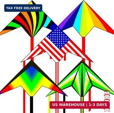 5 Pack Kites for Kids  Adults, Rainbow Butterfly Kite Delta Kites for Kids Age