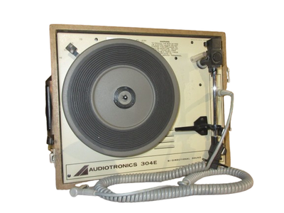 Audiotronics 304A Portable Phonograph Classroom Record Player