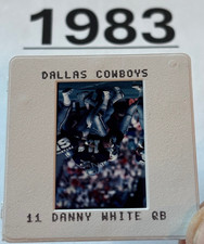 DANNY WHITE 1983 NFL Transparency TV MEDIA SLIDE DALLAS COWBOYS