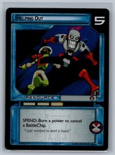 MegaMan NT Warrior TCG Helping Out #3 UR 101 Ultra Rare Foil CCG Grave Mega Man