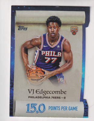 2025-26 Topps Holiday MAKING THE NICE LIST ML-3 VJ EDGECOMBE RC