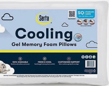 New Serta Bed Pillow Cooling Gel Memory Foam 1 PACK