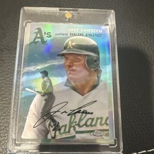 Topps 2023 Chrome Platinum Anniversary Jose Canseco #356 Oakland Athletics Card