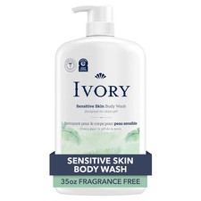 Ivory Fragrance-Free Sensitive Skin Body Wash 35 fl oz 0.38 per gallon