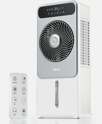 Wiltec Mobiler Luftkühler Air Cooler Wasserkühlung 5L 35W Fernbedienung