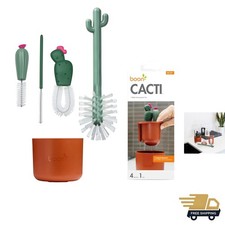 Terracotta Cacti Bottle Cleaning Brush Set 4-Piece for Baby Bottles Cups