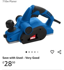 Silverline DIY 82mm 710W Handheld Planer - Blue (128891)