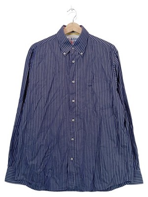 Paul & Shark Herren Freizeithemd Hemd Gr. 52 XL Blau Gestreift Langarm