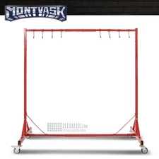 Automotive Spray Painting Rack W/8 Hooks Auto Body Paint Stand Booth Hood Parts