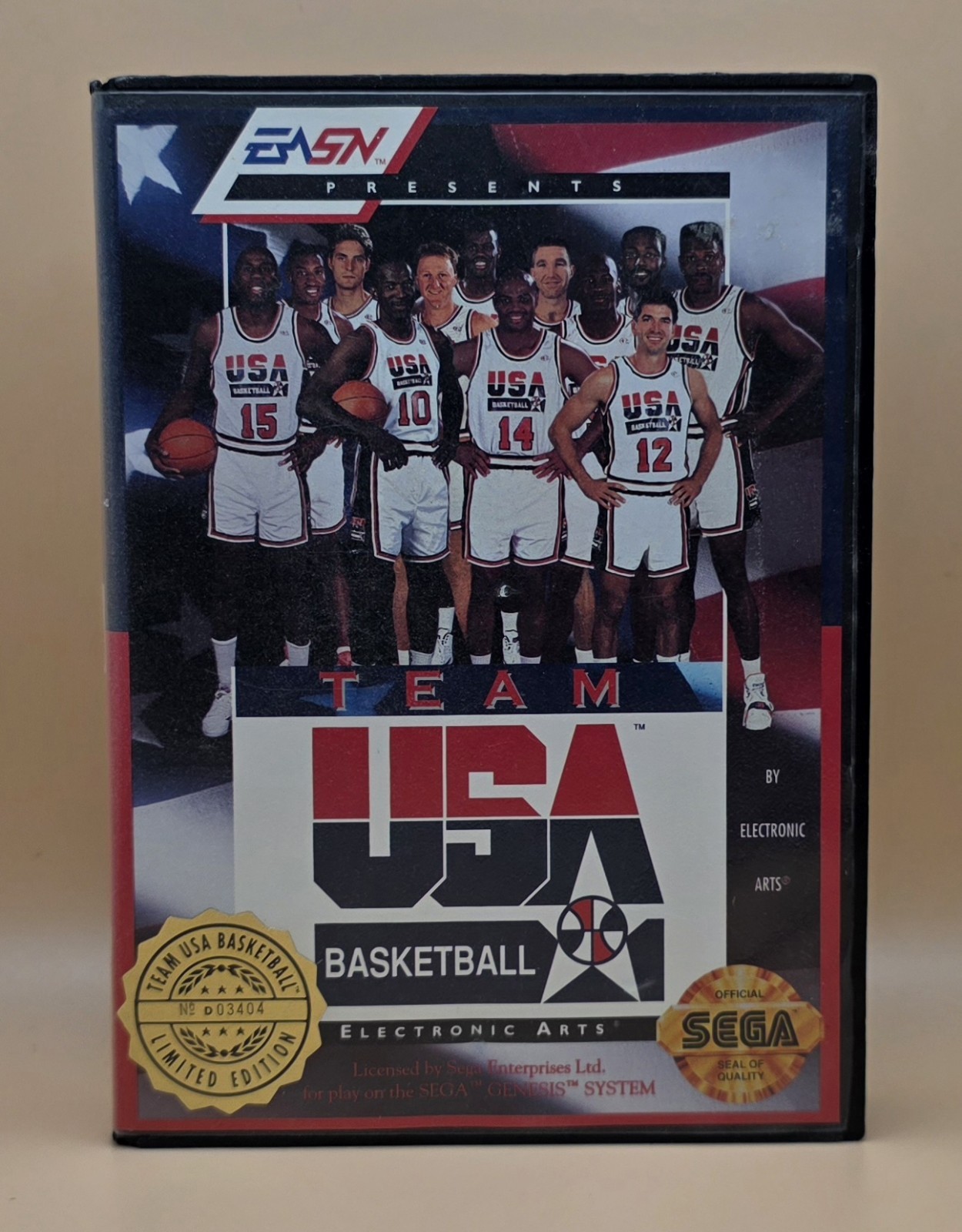 Team USA Basketball (Sega Genesis) No Manual, Tested & Working