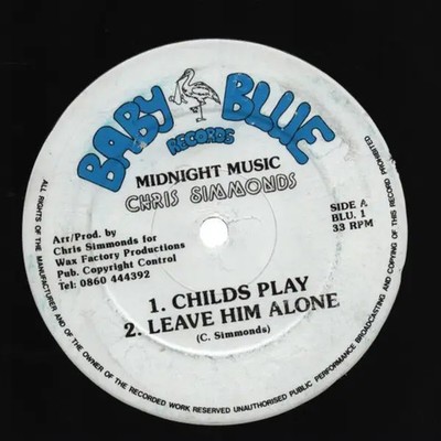 Chris Simmonds Midnight Music Vinyl Single 12inch Baby Blue Records