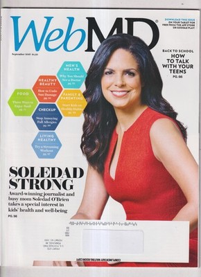 Web MD September 2016 Soledad O'Brien, Sun Damage, Fall Allergies, Healthy Habit