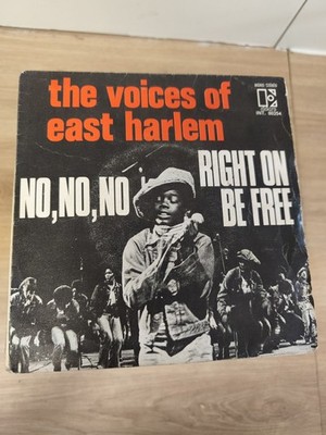 Vintage 45T The Voices of East Harlem No No Right On Be Free Pochette Foto
