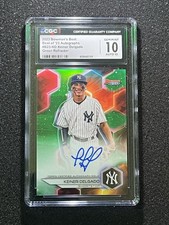 Keiner Delgado - 2023 Bowman's Best Autographs Green Refractor 6/99