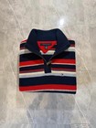 Pull Tommy Hilfiger, 1 4 Zip Half Zip, Col Camionneur, Laine Agneaux #M14FZ1
