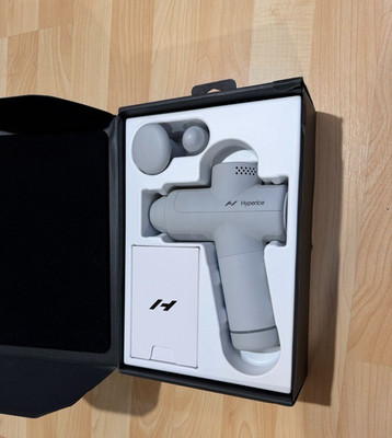 Hyperice Hypervolt GO White Handheld Percussion Massage Gun Device 3 Speed