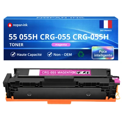 Toner compatible pour Canon 055H 3018C002 3014C002 Magenta 5900 Pages - Photo 1/4