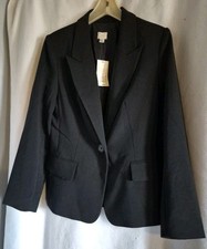 Women's NWT A New Day Beige Double Breasted Blazer Jacket Size Small Ret 50.00