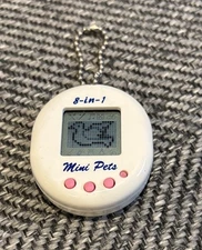 VTG 8 in 1 Mini Pets WhiteVirtual Like Giga Pet Tamagotchi Toy Like TESTED WORK