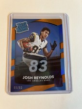 2017 Donruss Josh Reynolds Rookie Card #301 Jersey Number Parallel #’d 05/83. rookie card picture