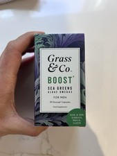 Grass & Co Mens Boost Algae Omega 3 For Men 30 Duocap Capsules New And Sealed
