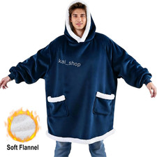 Wearable Blanket Reversible Oversized Warm Blanket Sweatshirt Adult Size gift