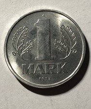 1x 1 MARK DDR 1973 SPIEL GELD RECHENGELD MATHEMATIK GEBURTSTAG GL&Uuml;CKSMARK