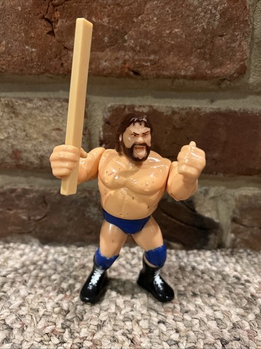 HASBRO WWF HACKSAW JIM DUGGAN WITH 2X4 WRESTLING A...