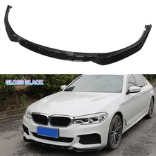 Golss Black Front Bumper Lip For BMW 17-19 5 Series G30 G31 G38 M550i M Sport