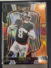 2025 Panini Select - Kyle Pitts #147 Black and Orange Prizm Shock