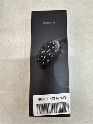 Google Pixel Watch 4 (41mm) | Wi-Fi | Matte Black Case | Obsidian Band | New