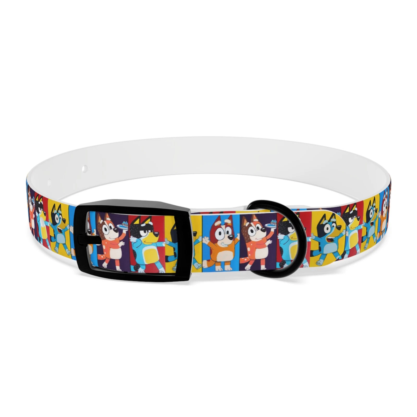 "Heeler Family Lineup" Dog Collar, Cute Pet Accessory, 4 Sizes, 3 Buckles colors