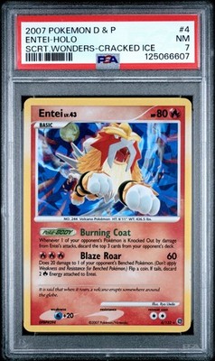 2007 Pokemon Entei Holo Secret Wonders Diamond & Pearl 4/132