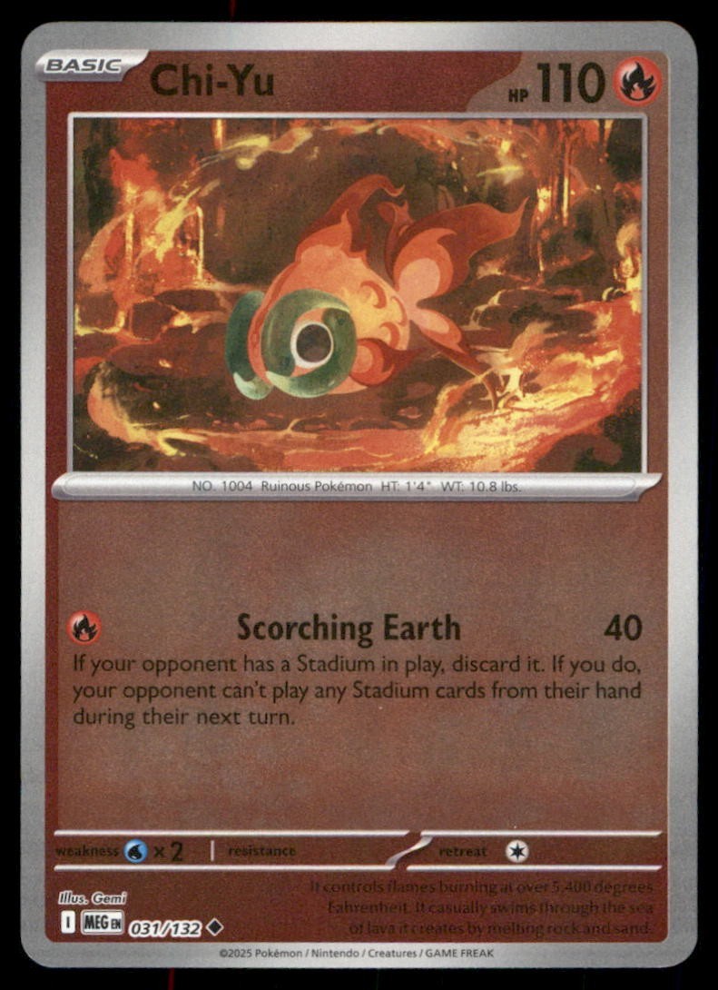 Pokémon TCG Pokémon Chi-Yu Chi-Yu Uncommon Reverse Holo