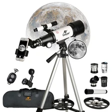 Gskyer AZ70400 400mm Astronomical Refracting Telescope 70mm Aperture AZ Mount