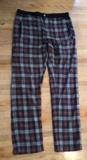 Designer Isabel Marant Etoile Plaid Flannel  Casual Pants Only Size 42