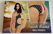 Tarjeta Playmate - Bolsillos Holli - Plateado xx/10 Vagabundos de Playa - Calentador de Banco Verano