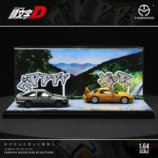 Time Micro 1/64 Toyota AE86& Mazda RX7 FD - Initial  D - KT & Takumi Fujiwara