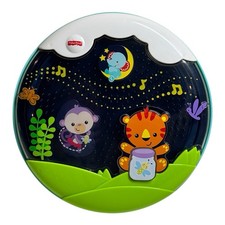 2014 Fisher Price Shooting Stars Glow Crib Soother Music Lights Rainfall Tested