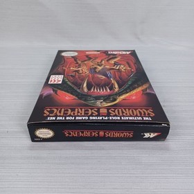 Swords & Serpents - Box ONLY (Nintendo NES) NO GAME - READ