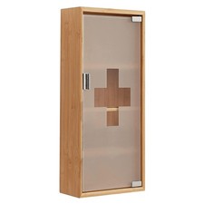 Medizinschrank aus Bambus, Erste Hilfe Schrank, Medikamentenschrank
