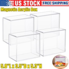 Magnetic Booster Box Acrylic Case Card Protective Display Stackable 1-5pcs