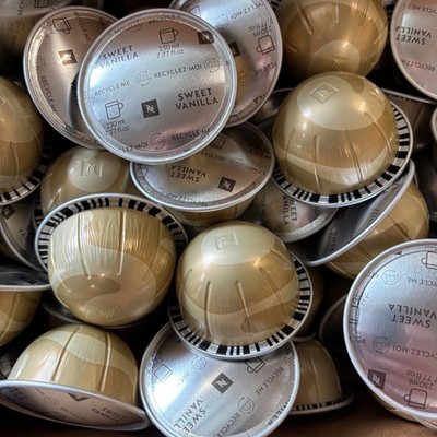 Nespresso Vertuo, Sweet Vanilla, Medium Roast Coffee Pods, 60 ct BULK/LOOSE