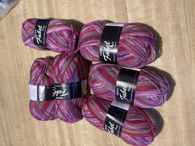 Lot 6 sks-Drops Fabel Superwash Sock Wool  50g 224 yds -Picnic (911)