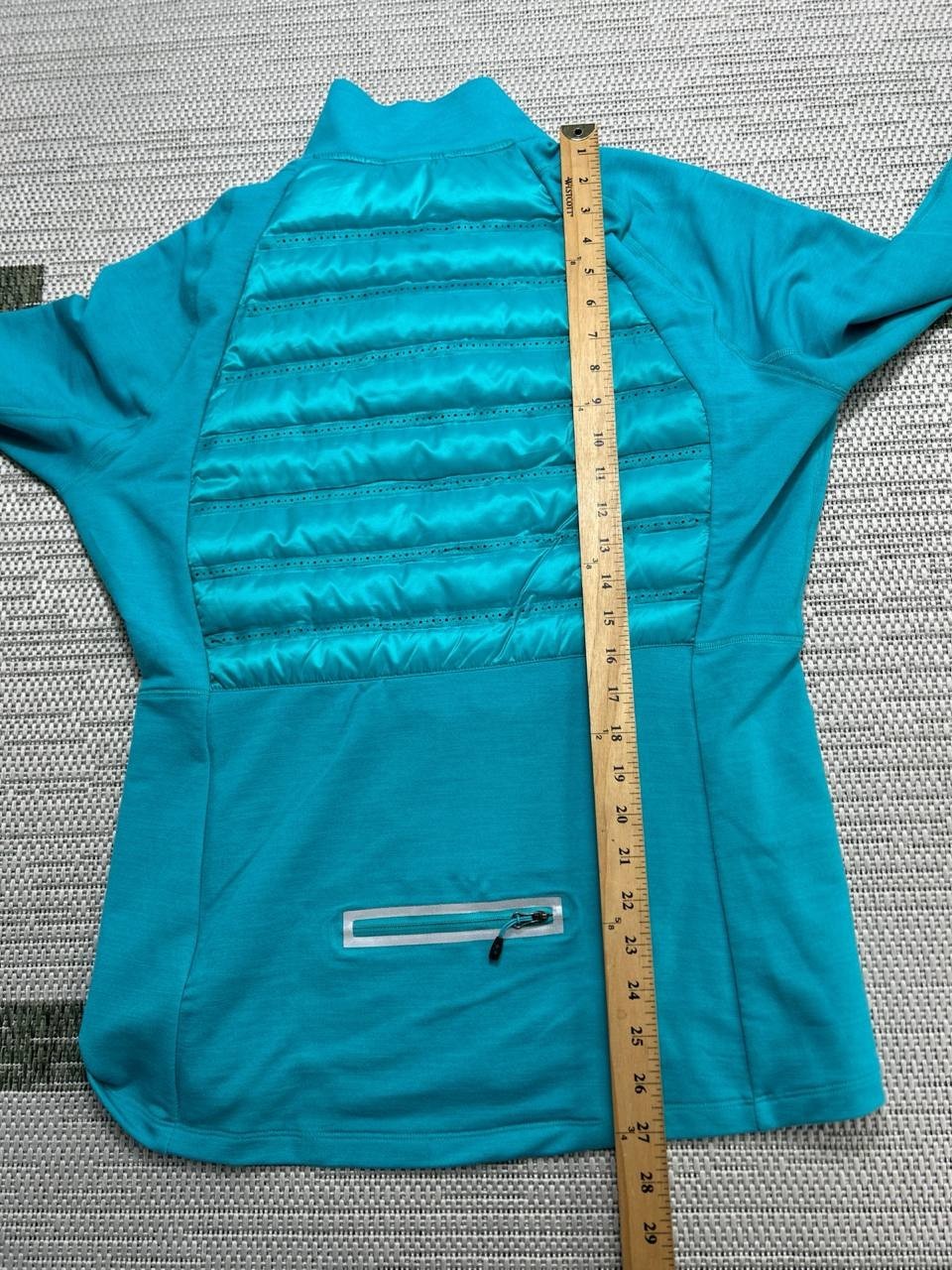 Nike Aeroloft 800 Hybrid Jacket Women XL Blue Stretch Insulated Full Zip Running image 4