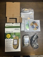Magellan eXplorist 210 Handheld GPS Unit Waterproof Hiking Geocaching NEW