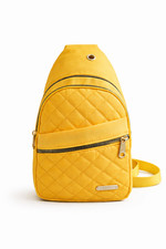 New with Tags Women's Black Quilted Sling Bag - Small Crossbody Chest Pack