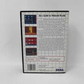 RARE! Alex Kidd In Shinobi World Sega Master System SMS CIB w/Manual Blue Label